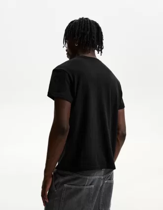 Tricou cu mânecă scurtă cu efect slub