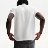 Tricou cu mânecă scurtă cu efect slub Tricou cu mânecă scurtă cu efect slub