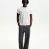 Tricou cu mânecă scurtă cu efect slub Tricou cu mânecă scurtă cu efect slub