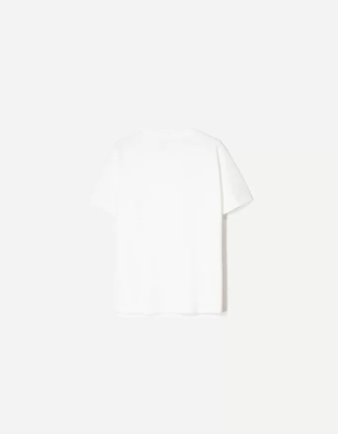 Tricou cu mânecă scurtă cu efect slub Tricou cu mânecă scurtă cu efect slub
