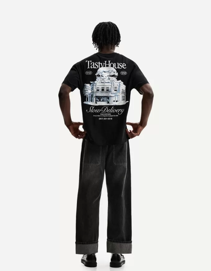 Tricou cu maneca scurta cu imprimeu Tricou cu maneca scurta cu imprimeu