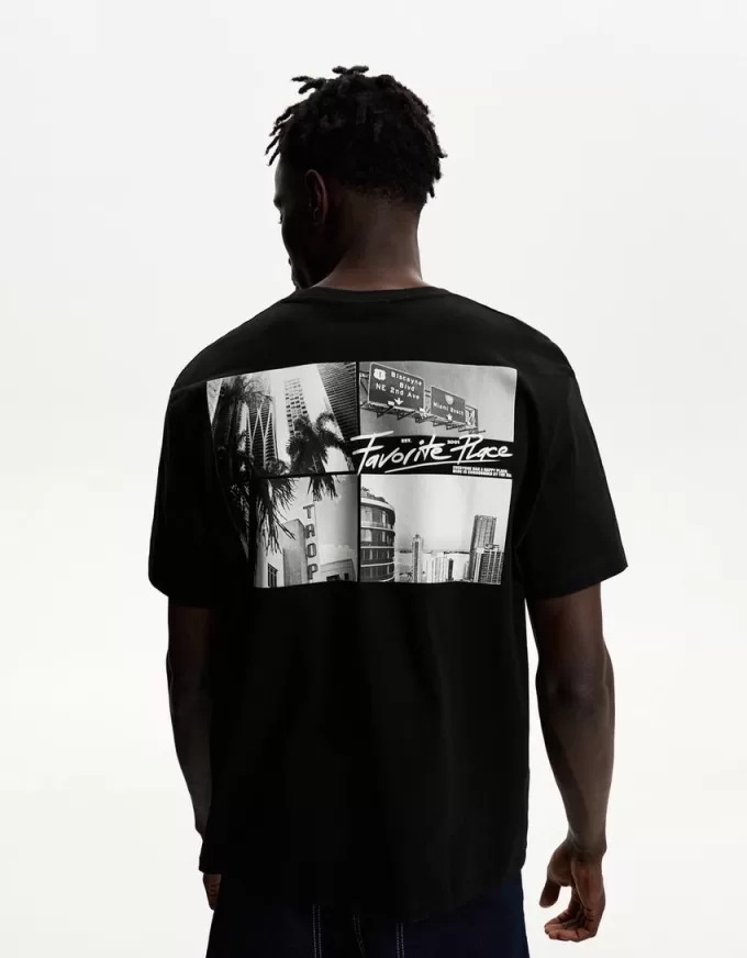 Tricou cu maneca scurta cu imprimeu Tricou cu maneca scurta cu imprimeu