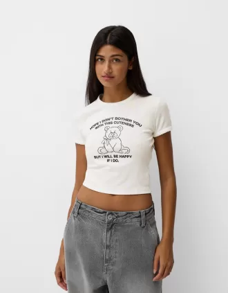 Tricou cu maneca scurta cu imprimeu
