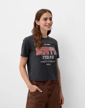 Tricou cu maneca scurta cu imprimeu