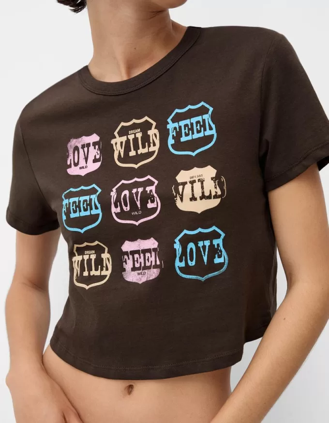 Tricou cu maneca scurta cu imprimeu