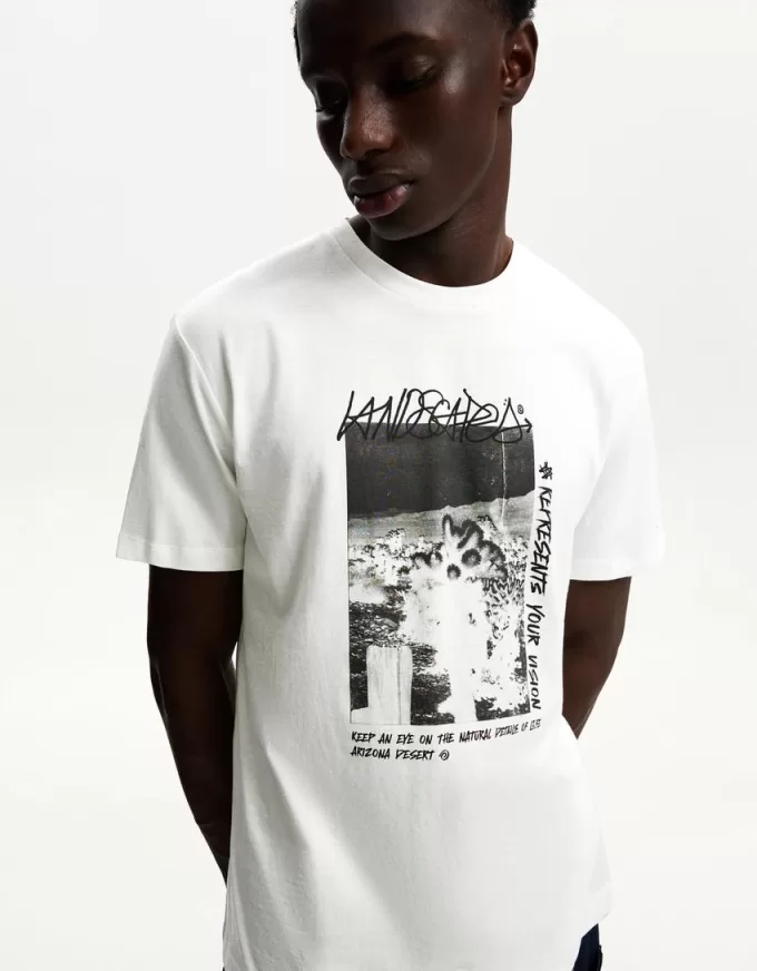 Tricou cu maneca scurta cu imprimeu Tricou cu maneca scurta cu imprimeu