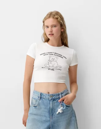 Tricou cu maneca scurta cu imprimeu