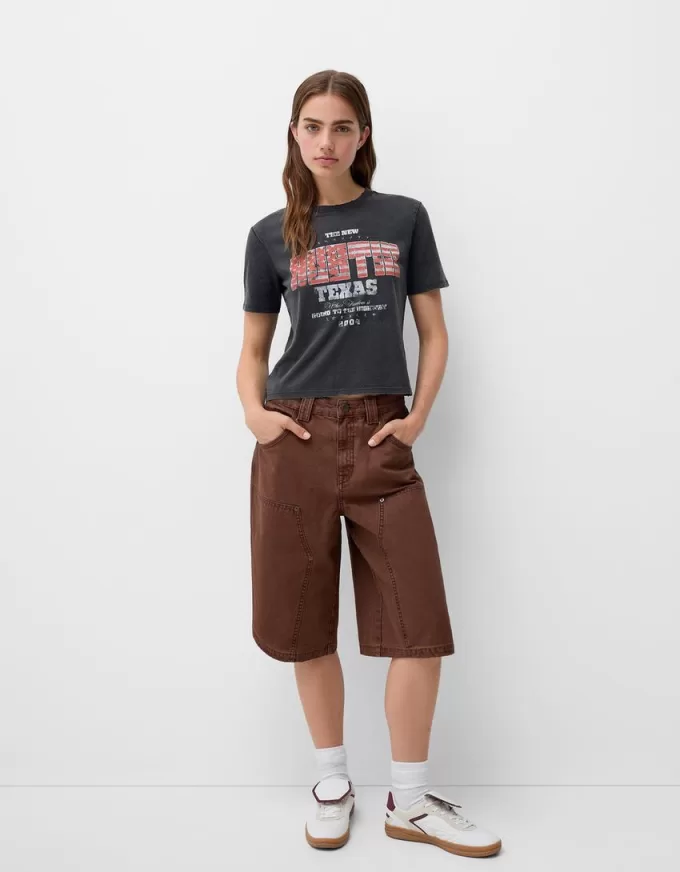 Tricou cu maneca scurta cu imprimeu Tricou cu maneca scurta cu imprimeu