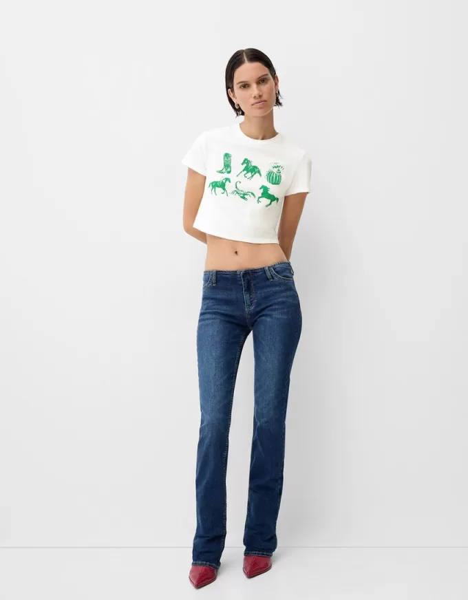 Tricou cu maneca scurta cu imprimeu Tricou cu maneca scurta cu imprimeu