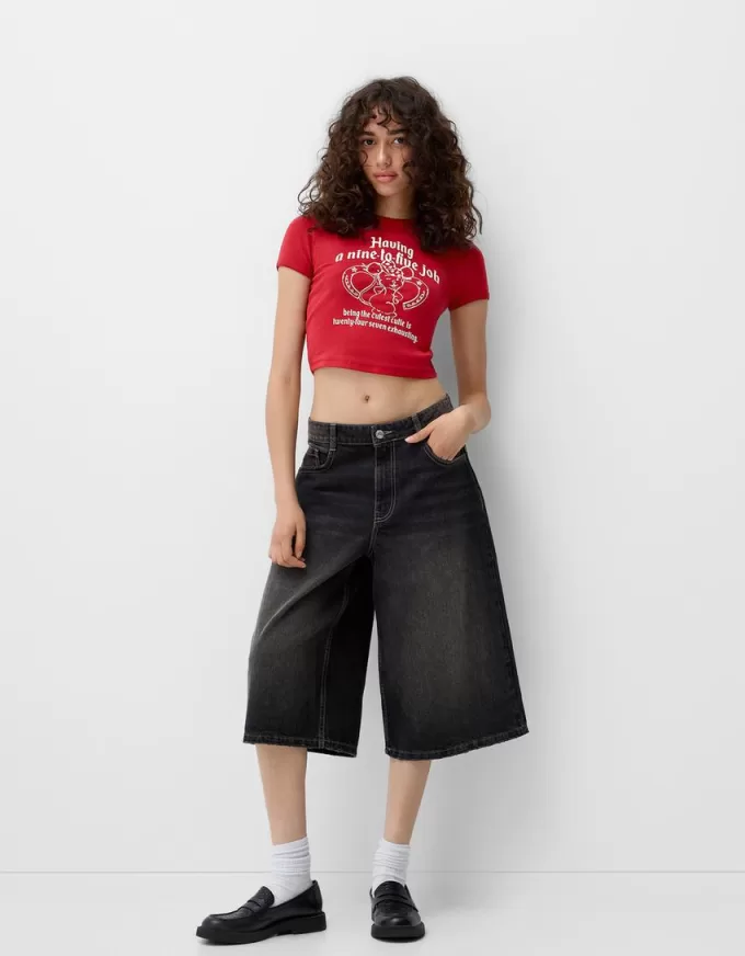 Tricou cu maneca scurta cu imprimeu Tricou cu maneca scurta cu imprimeu