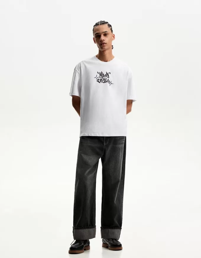 Tricou cu maneca scurta cu imprimeu Tricou cu maneca scurta cu imprimeu