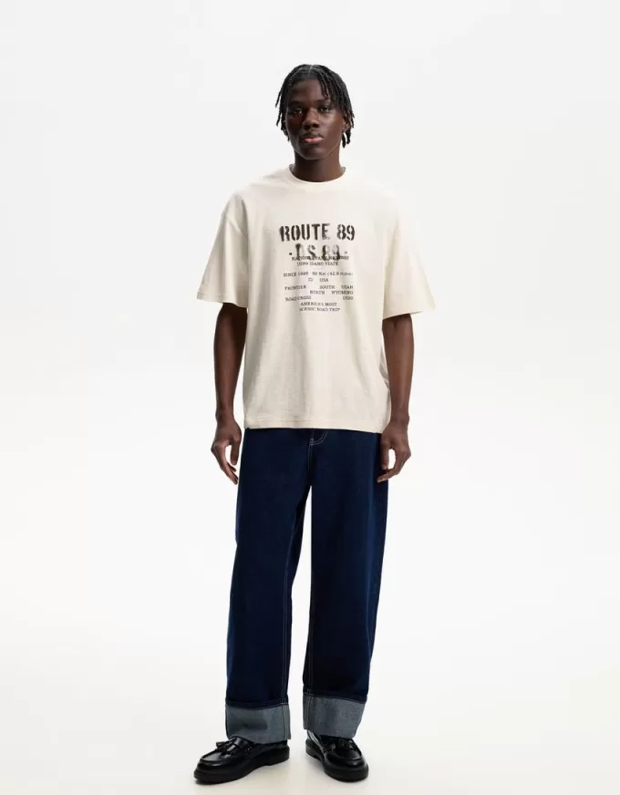 Tricou cu maneca scurta cu imprimeu Tricou cu maneca scurta cu imprimeu