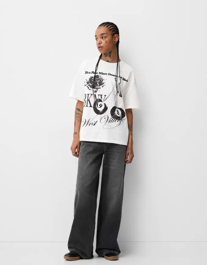 Tricou cu maneca scurta cu imprimeu