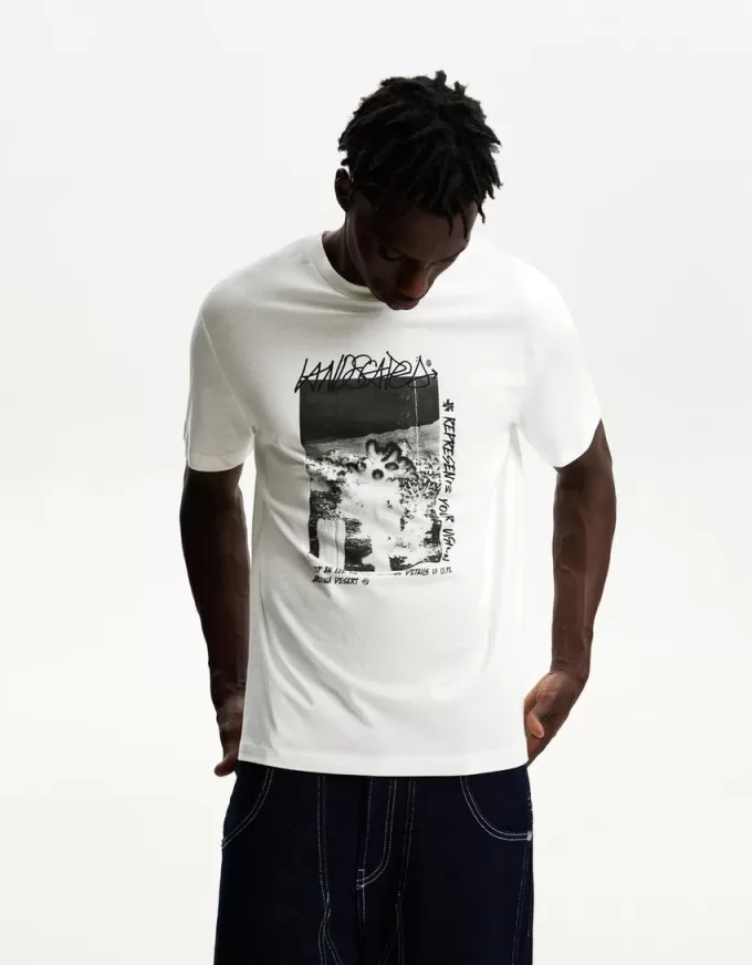 Tricou cu maneca scurta cu imprimeu Tricou cu maneca scurta cu imprimeu