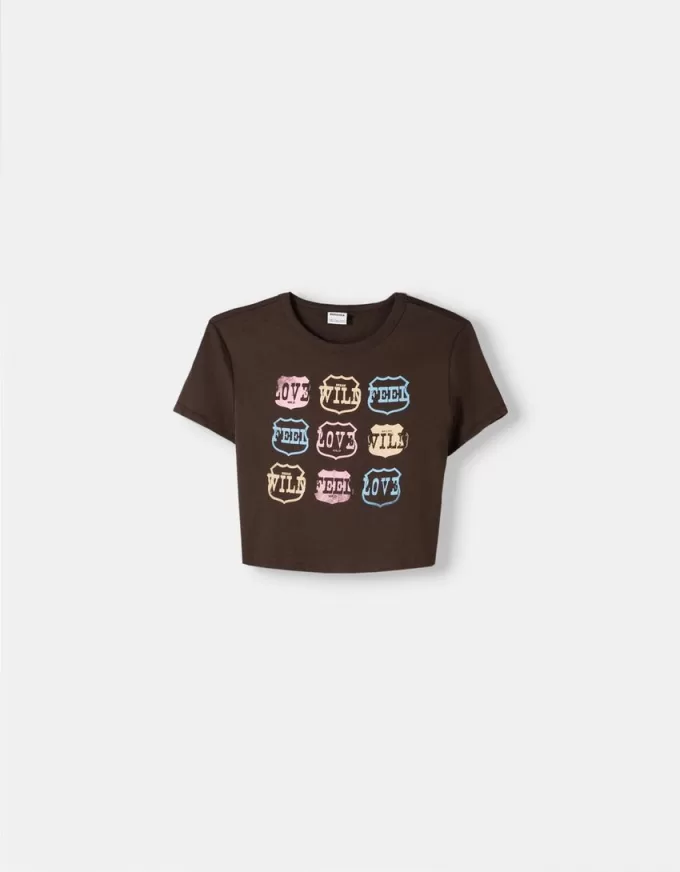 Tricou cu maneca scurta cu imprimeu
