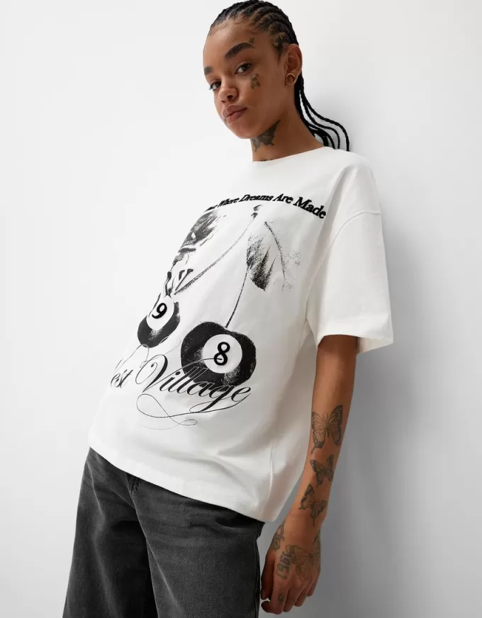 Tricou cu maneca scurta cu imprimeu