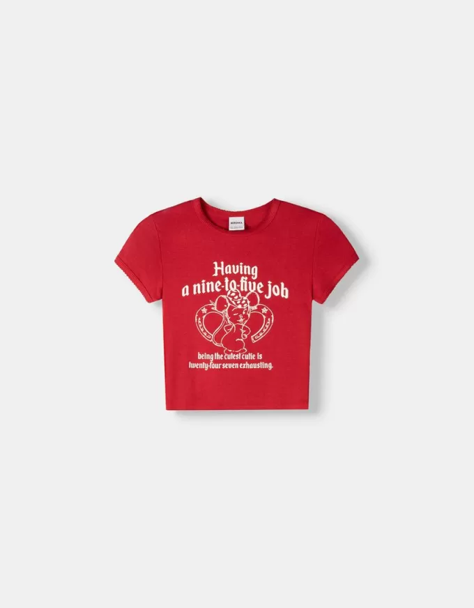 Tricou cu maneca scurta cu imprimeu Tricou cu maneca scurta cu imprimeu