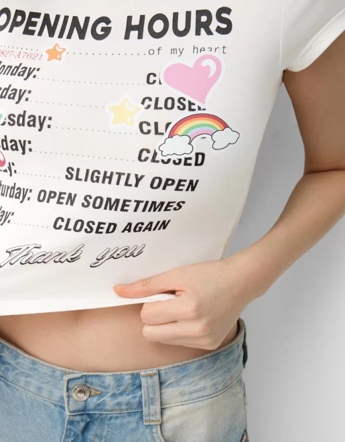 Tricou cu maneca scurta cu imprimeu Tricou cu maneca scurta cu imprimeu