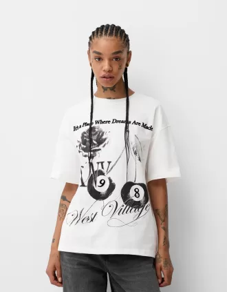 Tricou cu maneca scurta cu imprimeu