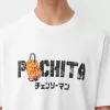 Tricou cu mânecă scurtă cu imprimeu Chainsaw Man Tricou cu mânecă scurtă cu imprimeu Chainsaw Man
