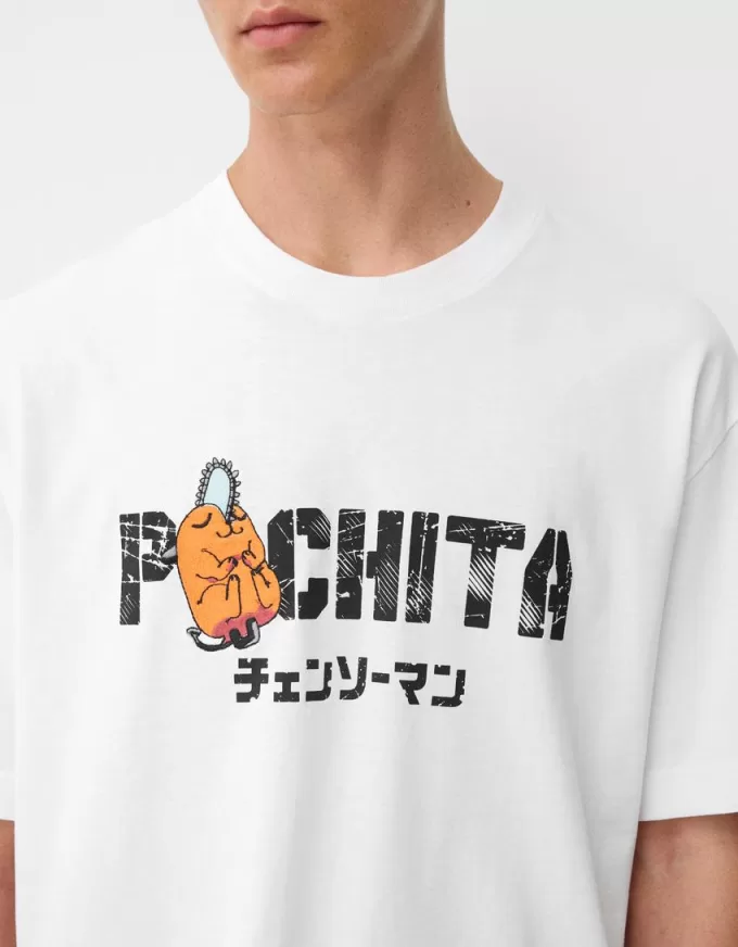 Tricou cu mânecă scurtă cu imprimeu Chainsaw Man Tricou cu mânecă scurtă cu imprimeu Chainsaw Man