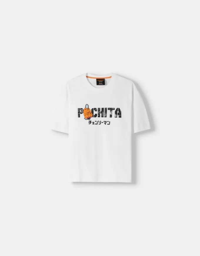 Tricou cu mânecă scurtă cu imprimeu Chainsaw Man Tricou cu mânecă scurtă cu imprimeu Chainsaw Man