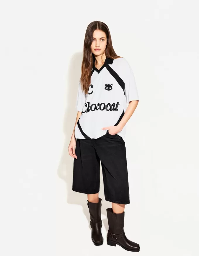 Tricou cu mânecă scurtă cu imprimeu Chococat Tricou cu mânecă scurtă cu imprimeu Chococat
