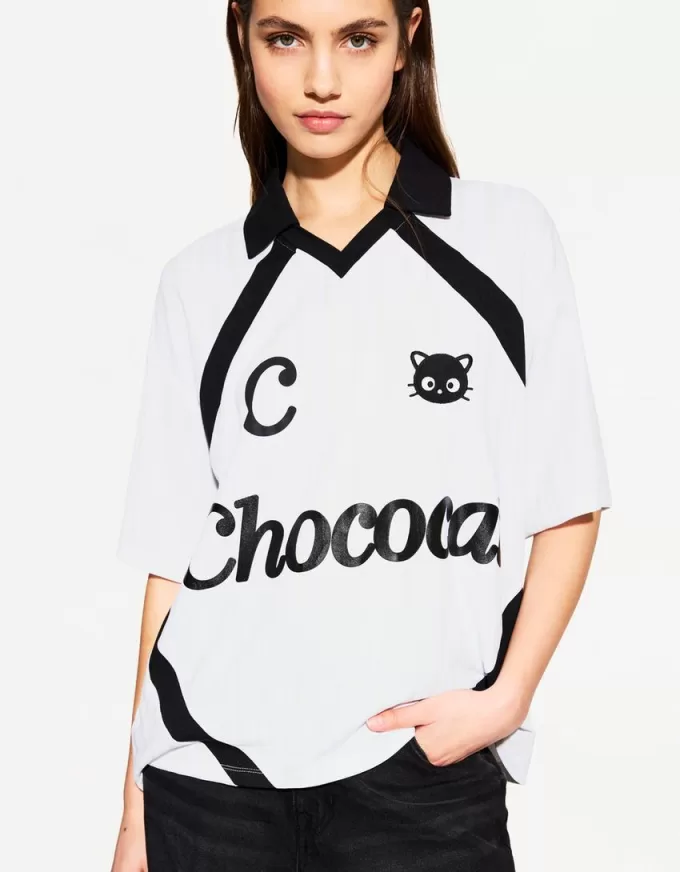 Tricou cu mânecă scurtă cu imprimeu Chococat Tricou cu mânecă scurtă cu imprimeu Chococat