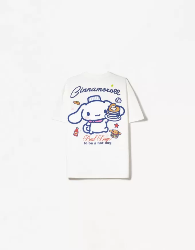 Tricou cu mânecă scurtă cu imprimeu Cinnamoroll Tricou cu mânecă scurtă cu imprimeu Cinnamoroll