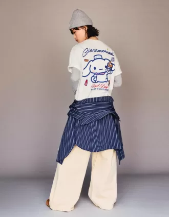 Tricou cu mânecă scurtă cu imprimeu Cinnamoroll