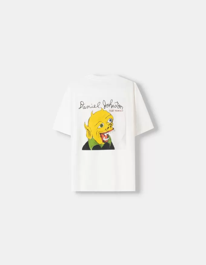 Tricou cu mânecă scurtă cu imprimeu Daniel Johnston Tricou cu mânecă scurtă cu imprimeu Daniel Johnston