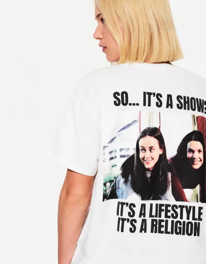 Tricou cu mânecă scurtă cu imprimeu Gilmore Girls Tricou cu mânecă scurtă cu imprimeu Gilmore Girls