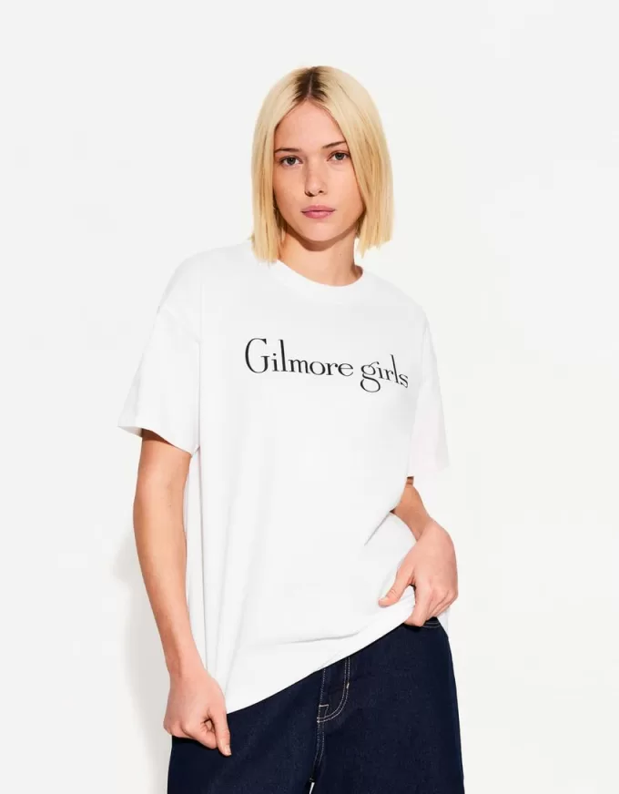 Tricou cu mânecă scurtă cu imprimeu Gilmore Girls Tricou cu mânecă scurtă cu imprimeu Gilmore Girls