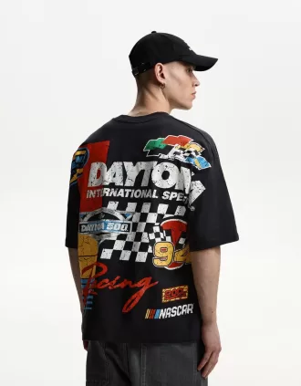 Tricou cu maneca scurta cu imprimeu Nascar