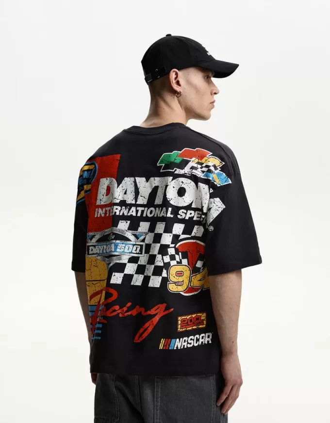 Tricou cu maneca scurta cu imprimeu Nascar Tricou cu maneca scurta cu imprimeu Nascar