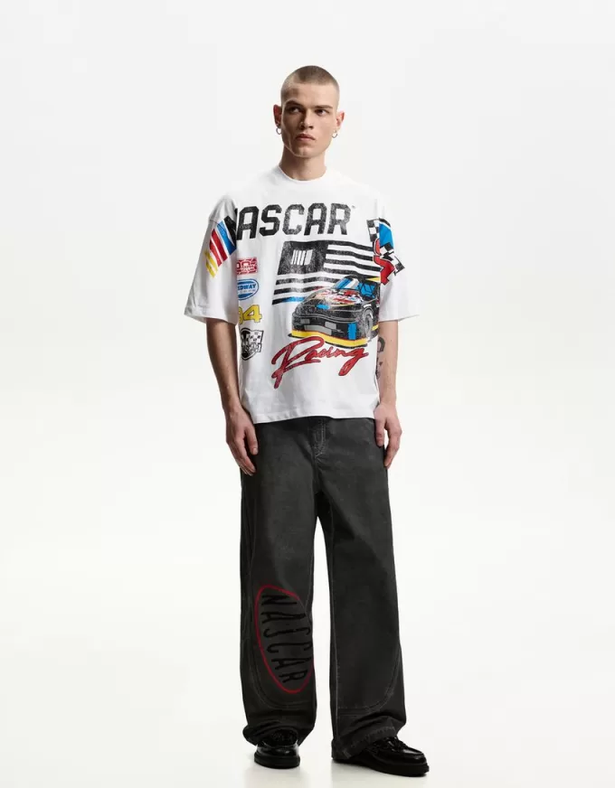 Tricou cu maneca scurta cu imprimeu Nascar Tricou cu maneca scurta cu imprimeu Nascar