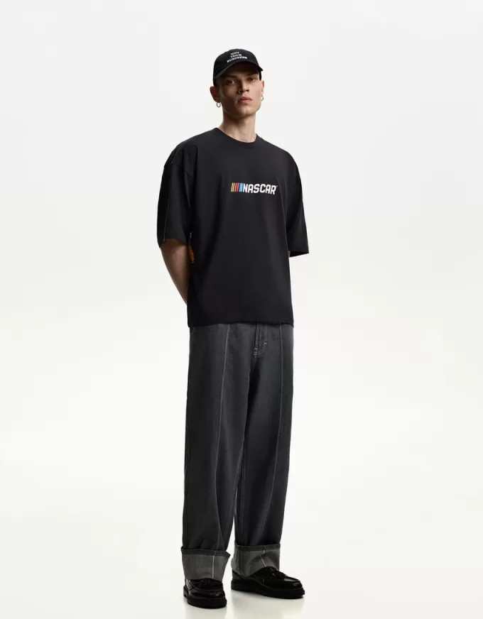 Tricou cu maneca scurta cu imprimeu Nascar Tricou cu maneca scurta cu imprimeu Nascar