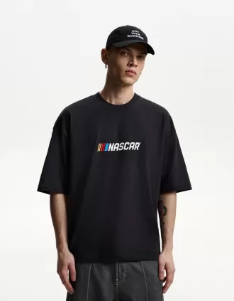Tricou cu maneca scurta cu imprimeu Nascar