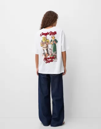 Tricou cu mânecă scurtă cu imprimeu Shrek