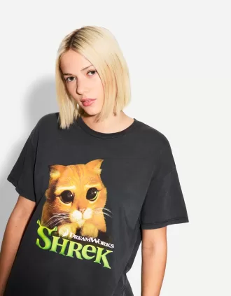 Tricou cu mânecă scurtă cu imprimeu Shrek