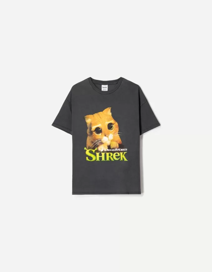 Tricou cu mânecă scurtă cu imprimeu Shrek Tricou cu mânecă scurtă cu imprimeu Shrek