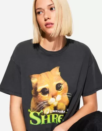 Tricou cu mânecă scurtă cu imprimeu Shrek