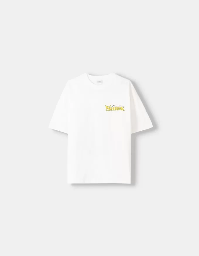 Tricou cu mânecă scurtă cu imprimeu Shrek Tricou cu mânecă scurtă cu imprimeu Shrek