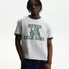 Tricou cu maneca scurta cu imprimeu contrastant Tricou cu maneca scurta cu imprimeu contrastant