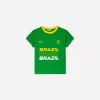 Tricou cu maneca scurta cu imprimeu contrastant Tricou cu maneca scurta cu imprimeu contrastant