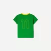 Tricou cu maneca scurta cu imprimeu contrastant Tricou cu maneca scurta cu imprimeu contrastant