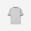 Tricou cu maneca scurta cu imprimeu contrastant Tricou cu maneca scurta cu imprimeu contrastant