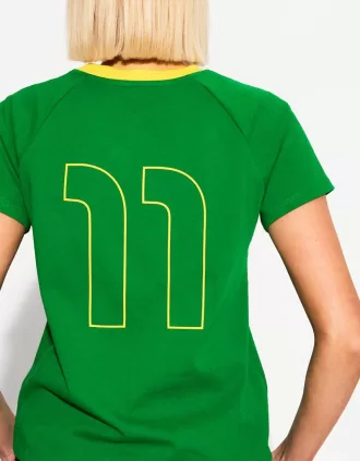 Tricou cu maneca scurta cu imprimeu contrastant