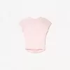 Tricou cu mânecă scurtă cu încrețire laterală Tricou cu mânecă scurtă cu încrețire laterală