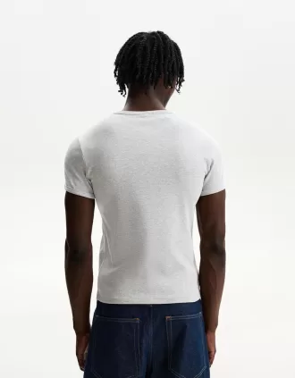 Tricou cu mânecă scurtă cu nervuri